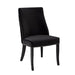 Lux Upholstered Dining Chair - Black Velvet - Furniture Depot (4839344275558)