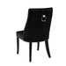 Lux Upholstered Dining Chair - Black Velvet - Furniture Depot (4839344275558)