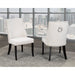 Lux Upholstered Dining Chair - Cream Velvet - Furniture Depot