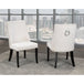 Lux Upholstered Dining Chair - Cream Velvet - Furniture Depot