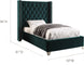 Aiden Velvet Bed - Furniture Depot