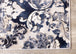 Alida Grey Blue Damask Rug - Furniture Depot