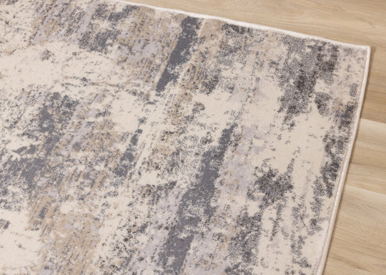 Alida Cream Grey Faded Storm Rug - Furniture Depot