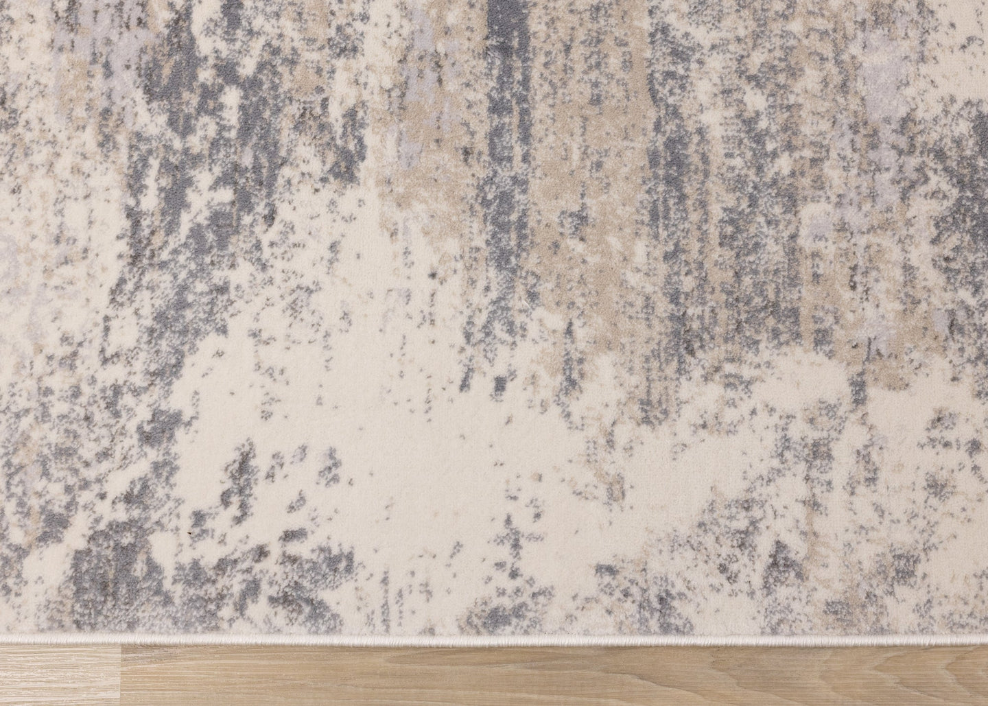 Alida Cream Grey Faded Storm Rug - Furniture Depot