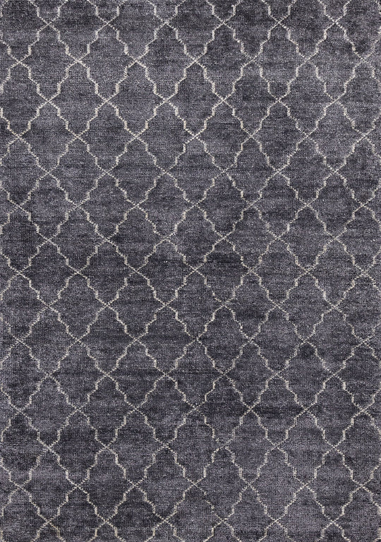 Atlas Ivory Grey Handmade Lattice Rug - Furniture Depot