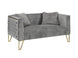 Aerial Collection - Grey Suede - Furniture Depot