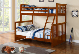 122 BUNK BED Mission Single/Double Bunk Bed - Furniture Depot