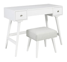 Load image into Gallery viewer, Thadamere Vanity with Stool - White - Furniture Depot