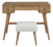 Thadamere Vanity with Stool - Light Brown - Furniture Depot (7762945736952)