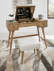 Thadamere Vanity with Stool - Light Brown - Furniture Depot (7762945736952)