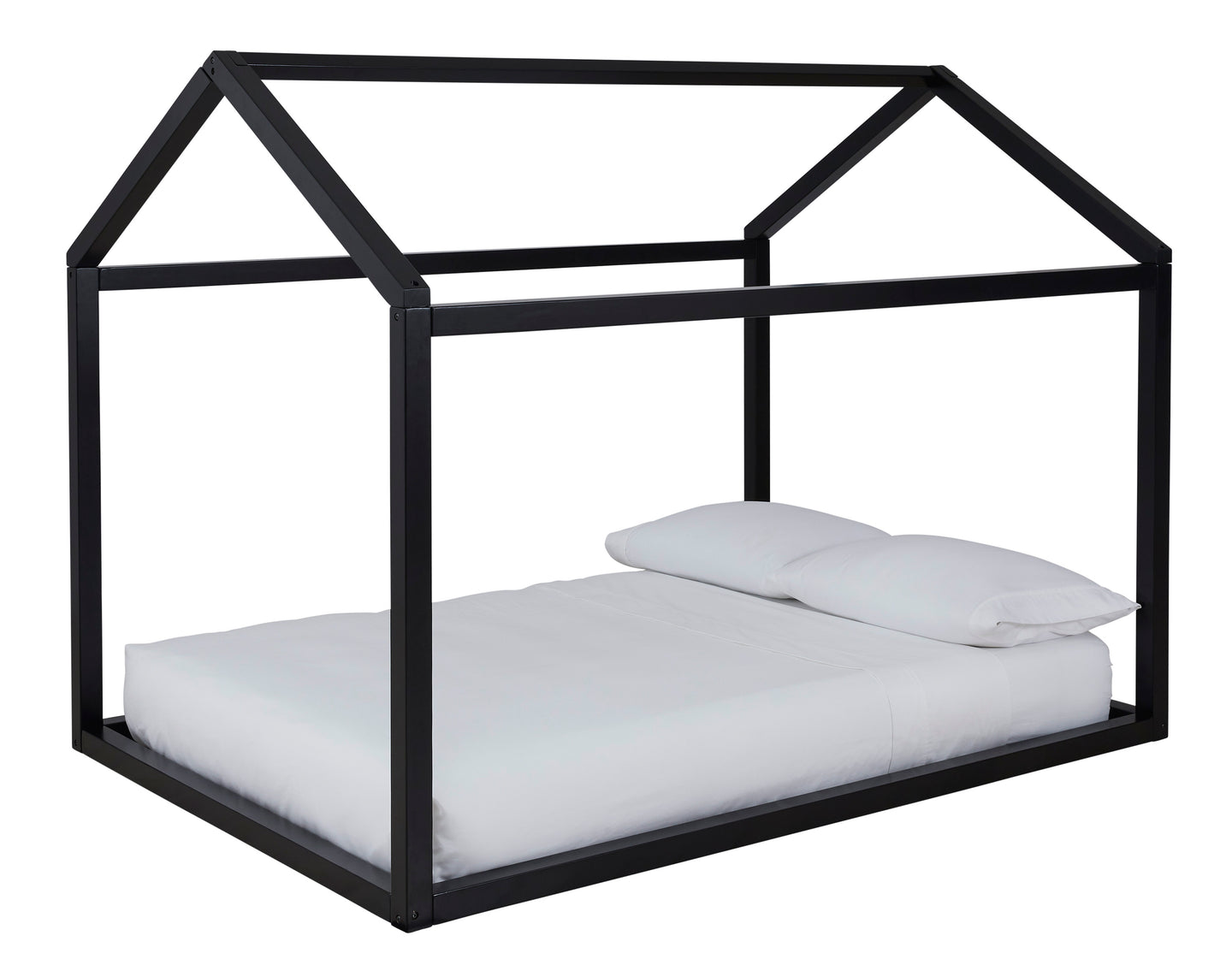 Flannibrook Twin House Bed Frame - Black - Furniture Depot