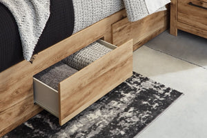 Hyanna King Panel Storage Bed with 2 Under Bed Storage Drawer - Furniture Depot (7841653784824)