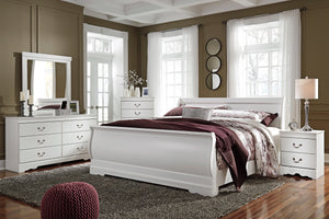 Anarasia Queen Sleigh Bed 6Pc Set - Furniture Depot