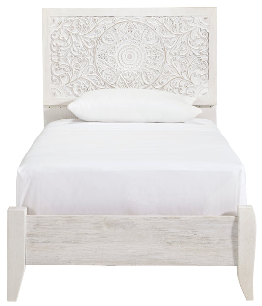 Paxberry Twin Bed - Whitwwash - Furniture Depot (4675738206310)