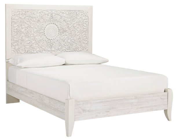 Paxberry Full Bed - Whitewash - Furniture Depot (6241394688173)