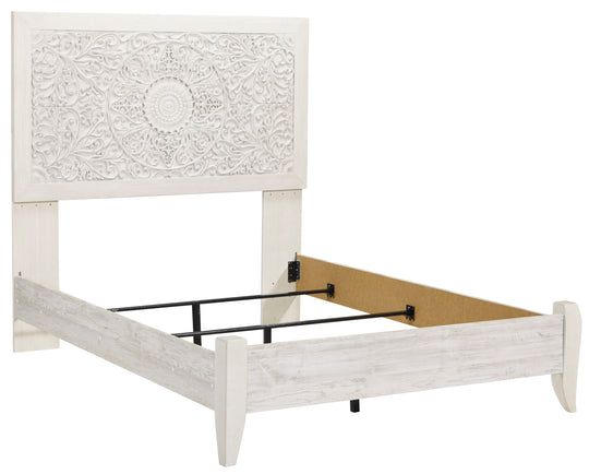 Paxberry Full Bed - Whitewash - Furniture Depot (6241394688173)