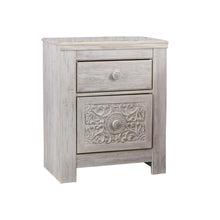 Load image into Gallery viewer, Paxberry Two Drawer Night Stand- Whitewash - Furniture Depot (3694747779125)