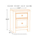 Paxberry Two Drawer Night Stand- Whitewash - Furniture Depot (3694747779125)
