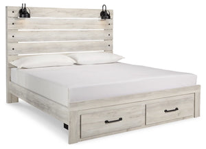 Cambeck King Panel Bed with 2 Storage Drawers