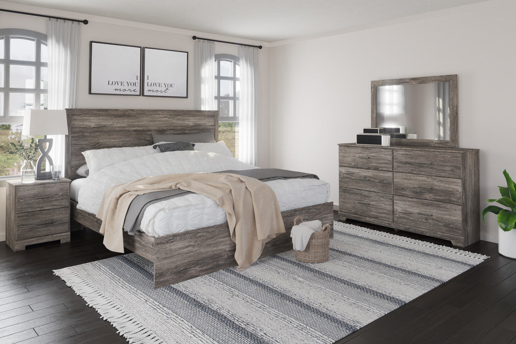 Ralinksi 6Pc King Panel Bedroom Set - Gray - Furniture Depot (6600935407789)