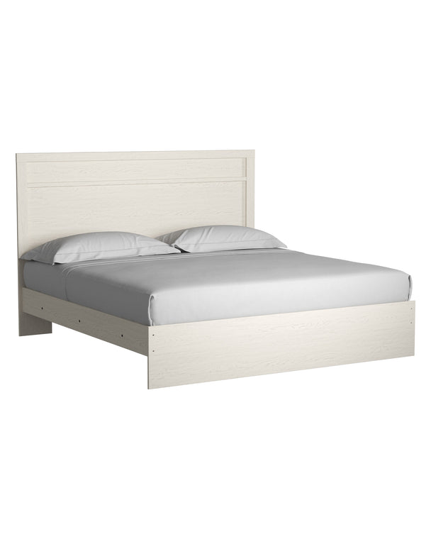 Stelsie King Panel Bed - White - Furniture Depot (6601063923885)