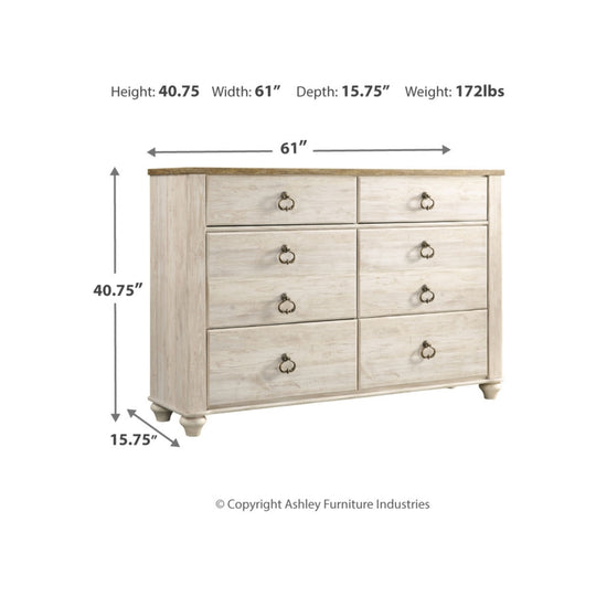 Willowton Dresser - Furniture Depot