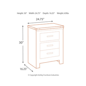 Trinell Two Drawer Night Stand - Furniture Depot (4673512046694)