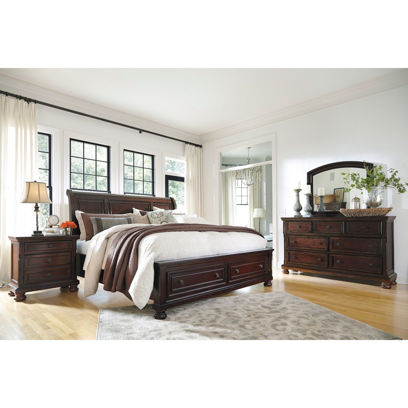 Porter King Size Sleigh Storage Bed - Furniture Depot (4680246624358)