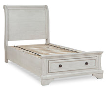 Load image into Gallery viewer, Robbinsdale Twin Sleigh Storage Bed - Furniture Depot