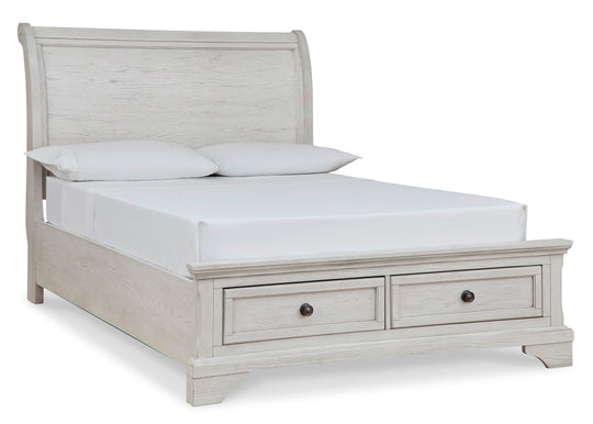 Robbinsdale Full Sleigh Storage Bed - Furniture Depot