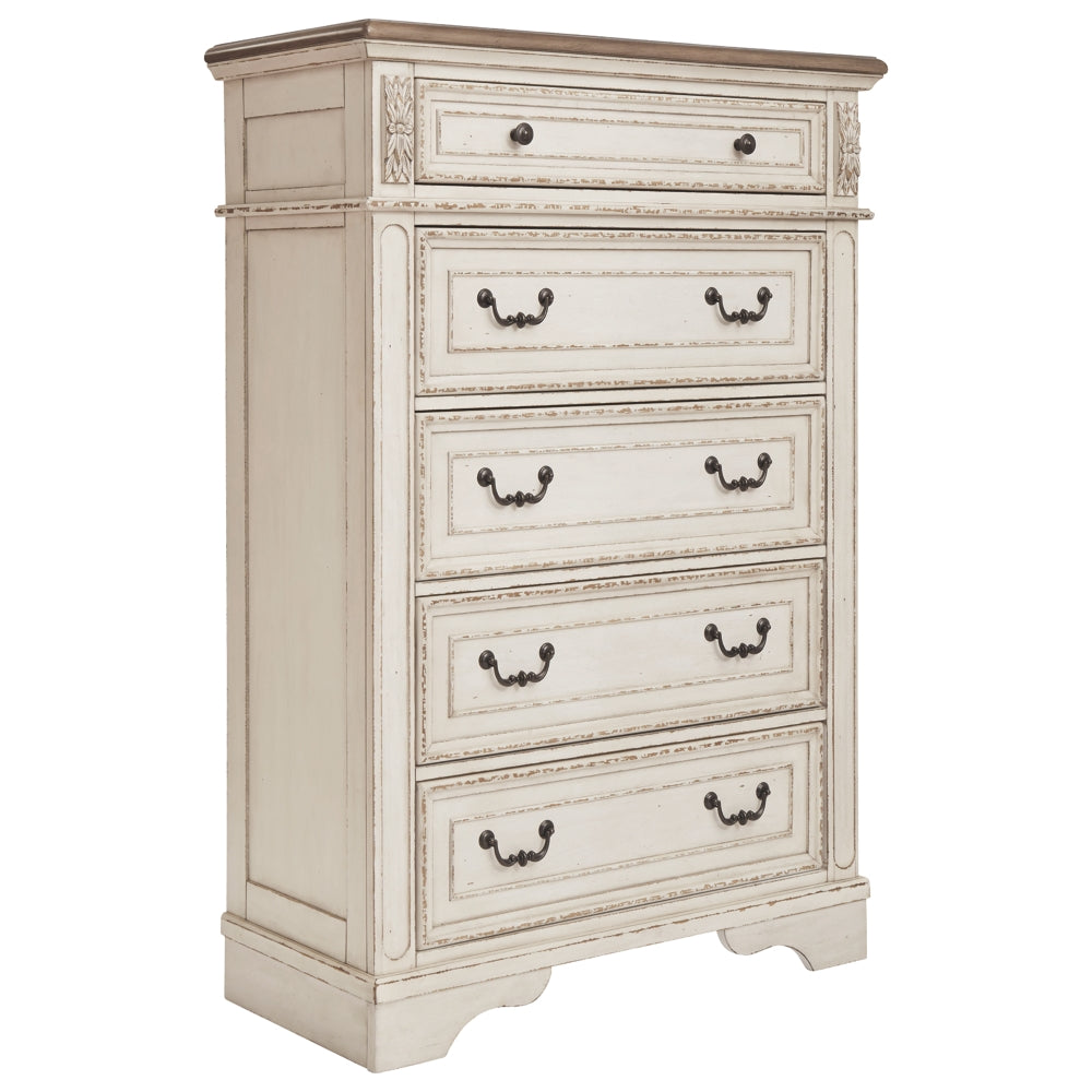 Realyn Five Drawer Chest - Furniture Depot