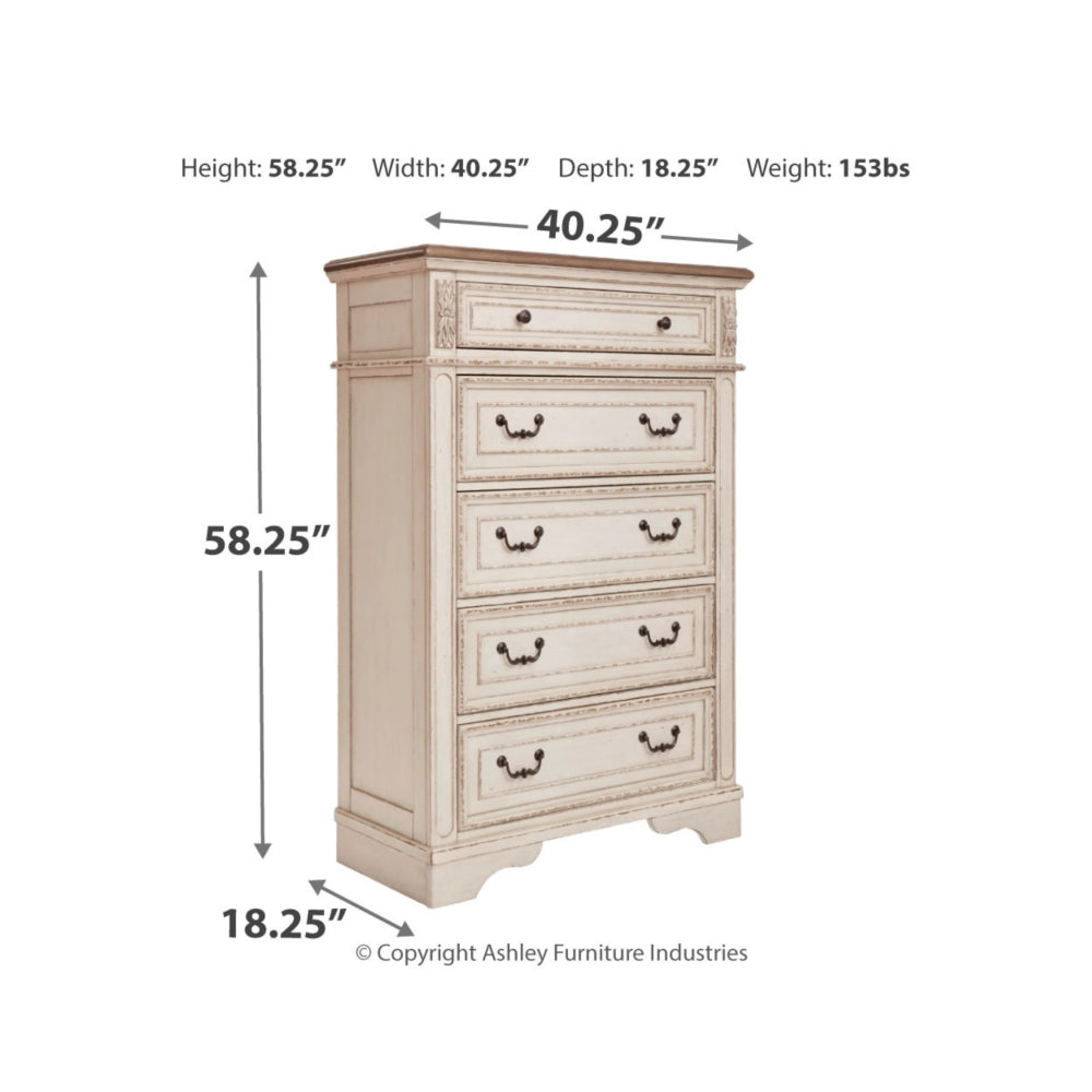 Realyn Five Drawer Chest - Furniture Depot