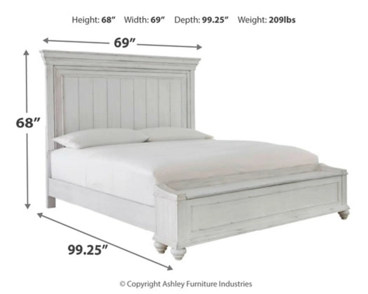 Kanwyn Panel Bed with Storage Footboard - Furniture Depot (3737353584693)