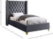 Barolo Velvet Bed - Furniture Depot