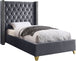 Barolo Velvet Bed - Furniture Depot