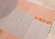 Load image into Gallery viewer, Belle Pink Grey Cream Multi-Geometric Pattern Plush Rug - Furniture Depot