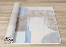 Load image into Gallery viewer, Belle Blue Grey Cream Shape Shifting Rug - Furniture Depot