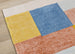 Belle Yellow Orange Blue Colour Blocks Rug - Furniture Depot