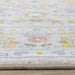 Belle Cream Yellow Blue Classic Border Rug - Furniture Depot