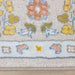 Belle Cream Yellow Blue Classic Border Rug - Furniture Depot