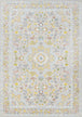 Belle Cream Yellow Blue Classic Border Rug - Furniture Depot