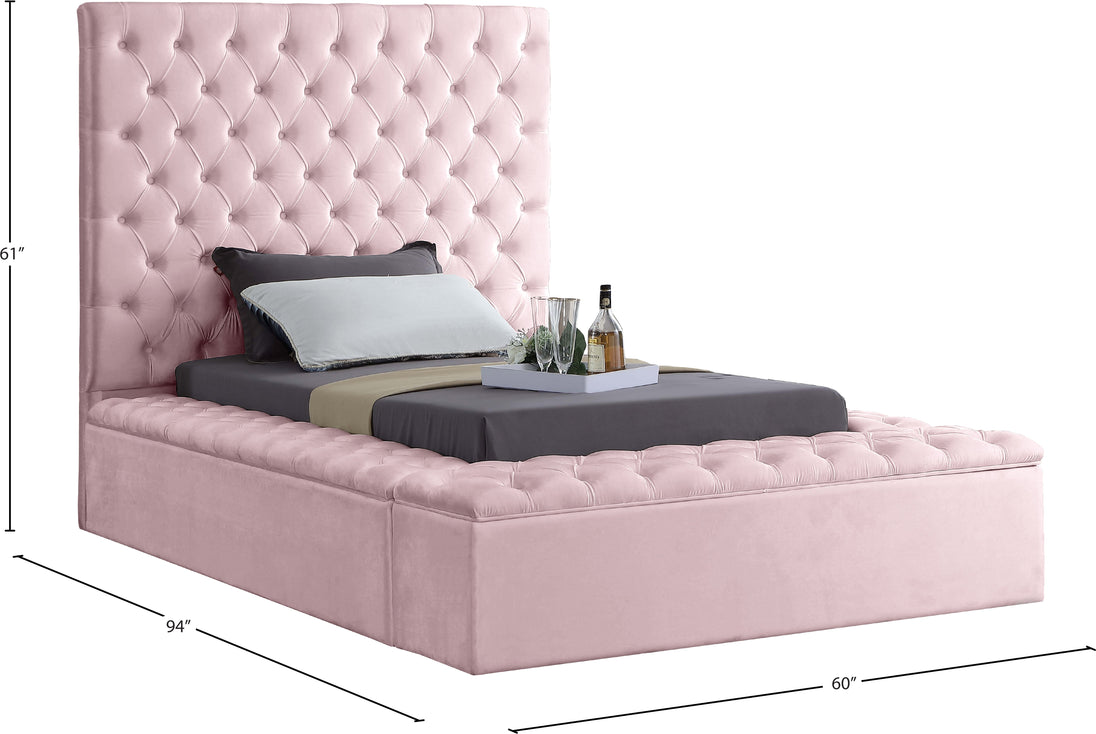 Bliss Velvet Bed - Furniture Depot