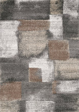Load image into Gallery viewer, Breeze Blue Grey Simple Patches Rug - Furniture Depot