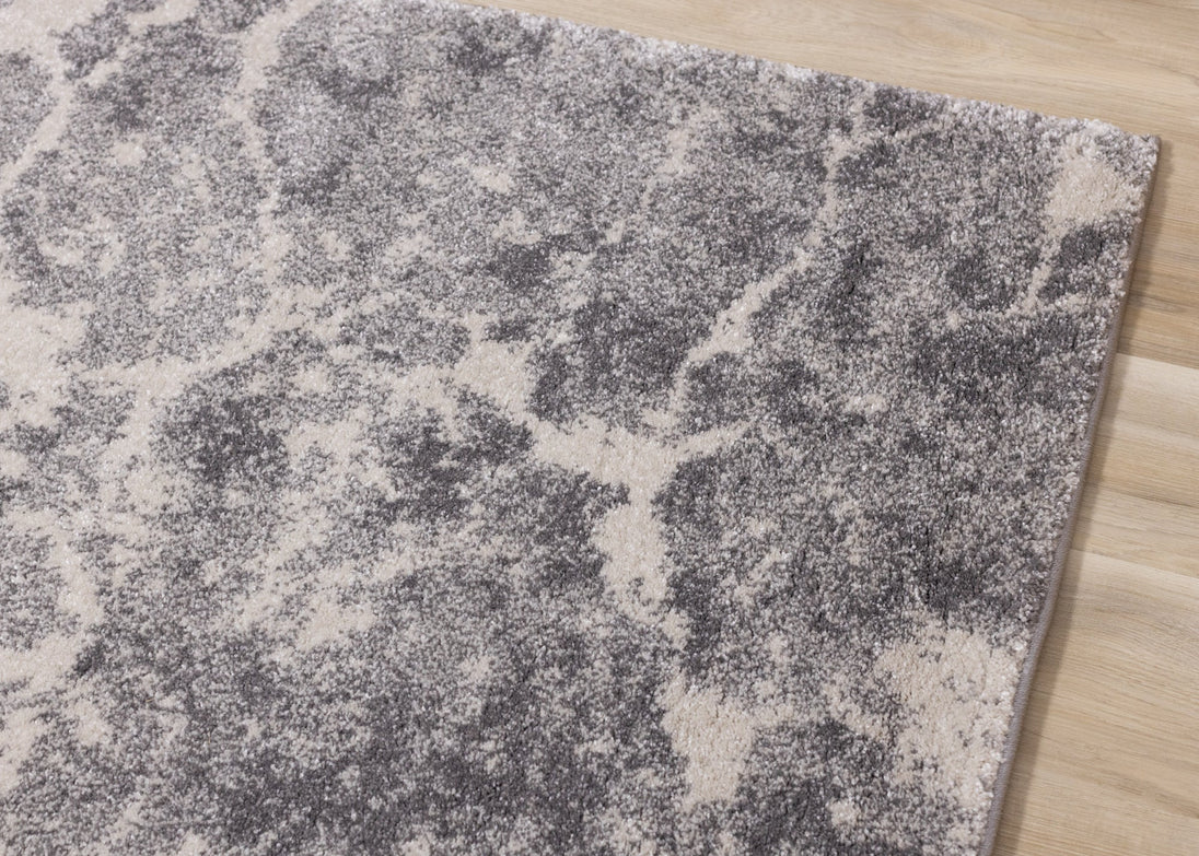 Breeze Grey Cream Serene Texture Rug - Furniture Depot