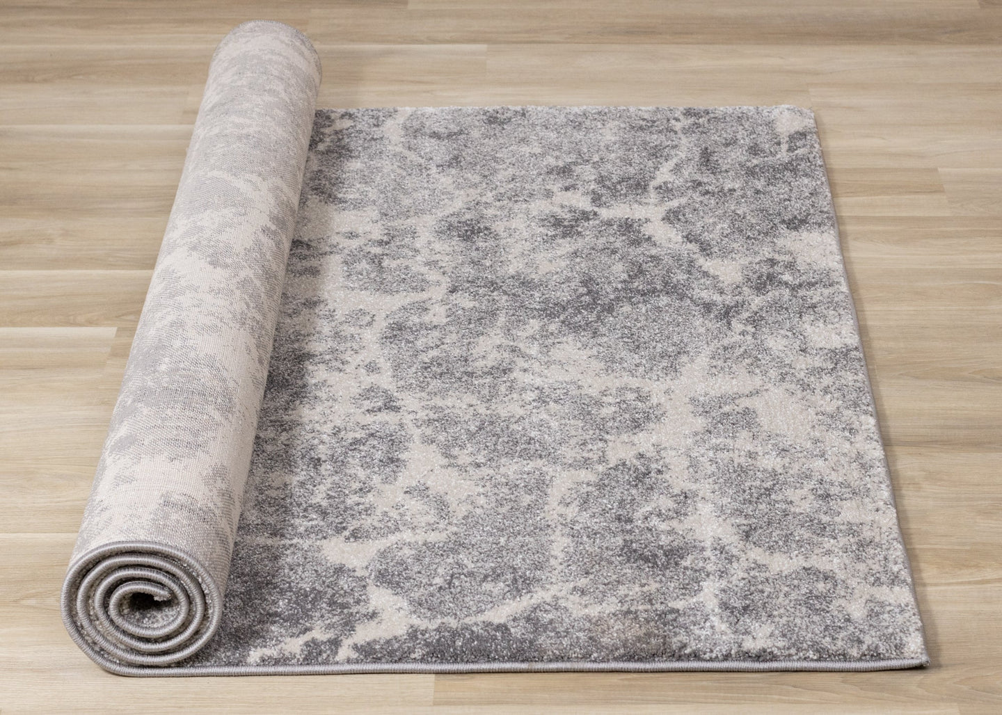 Breeze Grey Cream Serene Texture Rug - Furniture Depot