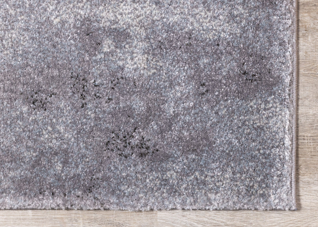 Breeze Grey Cream Blue Distressed Rug - Furniture Depot