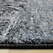 Breeze Blue Black Cream Pattern Patchwork Rug - Furniture Depot