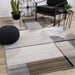 Breeze Cream Brown Grey Geometric Shapes Rug - Furniture Depot