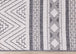 Bristol Reversible Grey White Striped Pattern Outdoor Rug - Furniture Depot