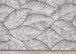 Bristol Grey White Leaf Pattern Reversible Rug - Furniture Depot